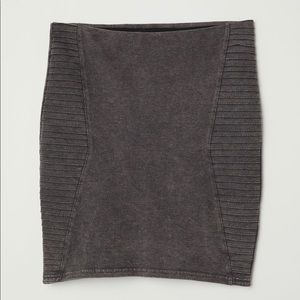 H&M Divided Dark Gray Washed Skirt